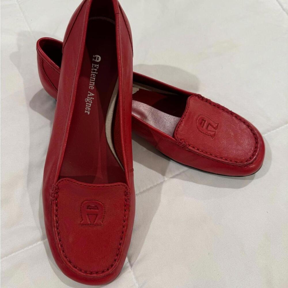Etienne Aigner Red Flats